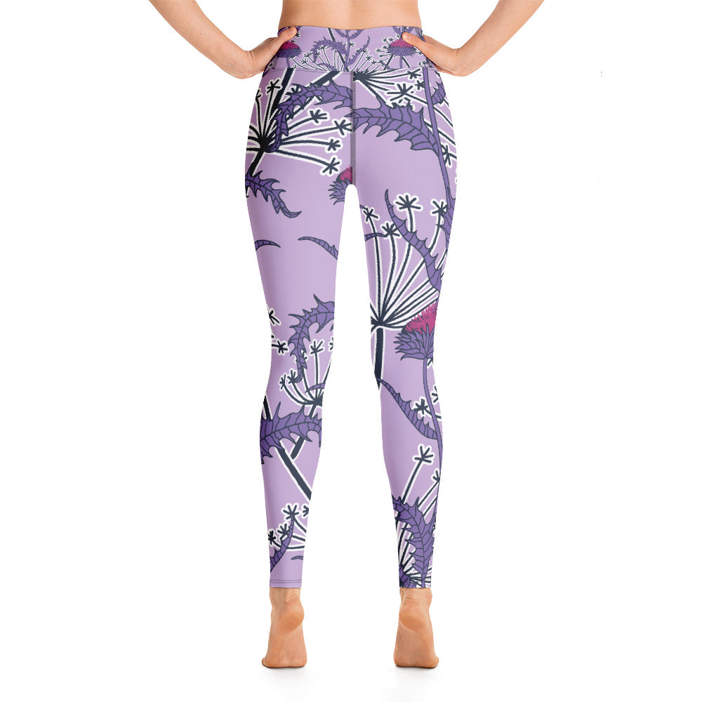 Women's Yoga Leggings Lilac Thistle