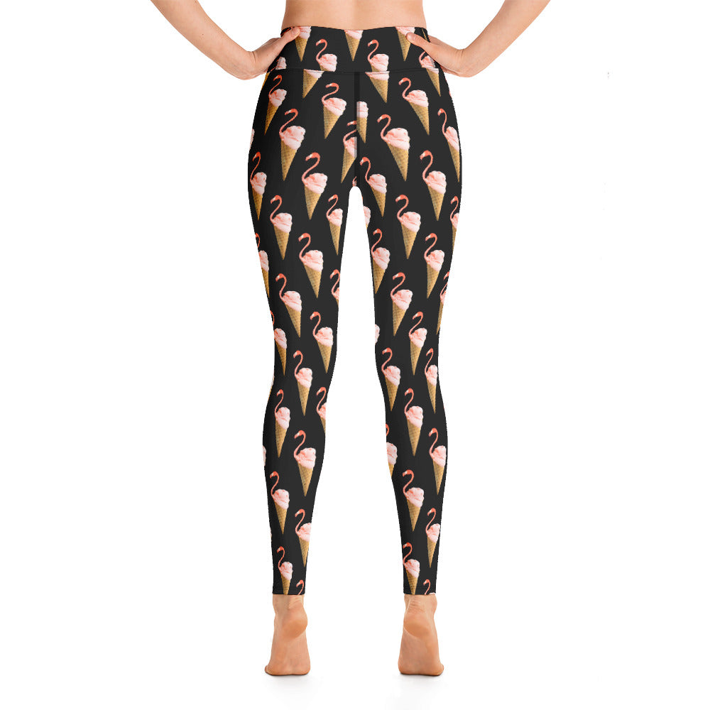 Women's Yoga Leggings Flamingo Cone