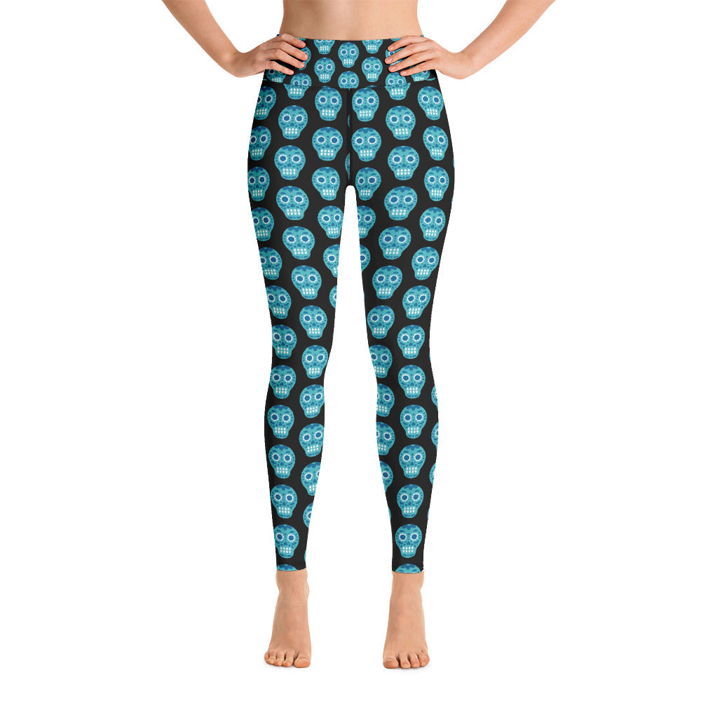 Women's Yoga Leggings Sugar Skull