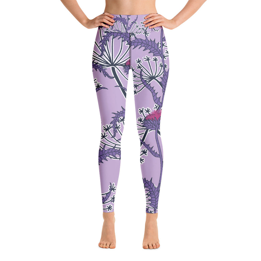 Women's Yoga Leggings Lilac Thistle