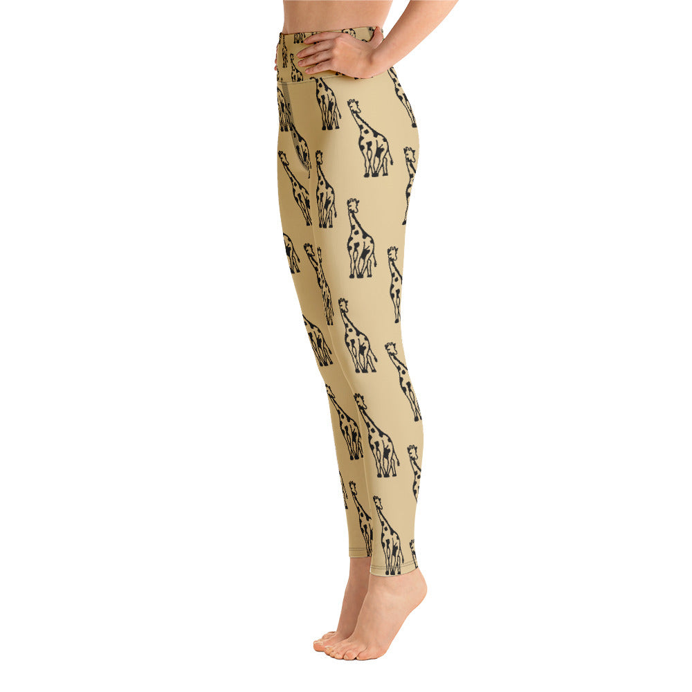 Women's Yoga Leggings Sand Giraffe