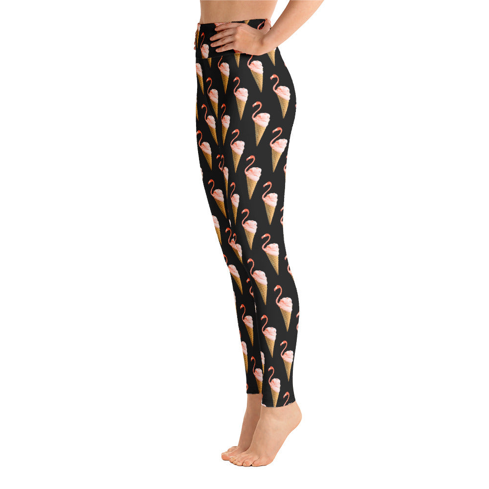 Women's Yoga Leggings Flamingo Cone