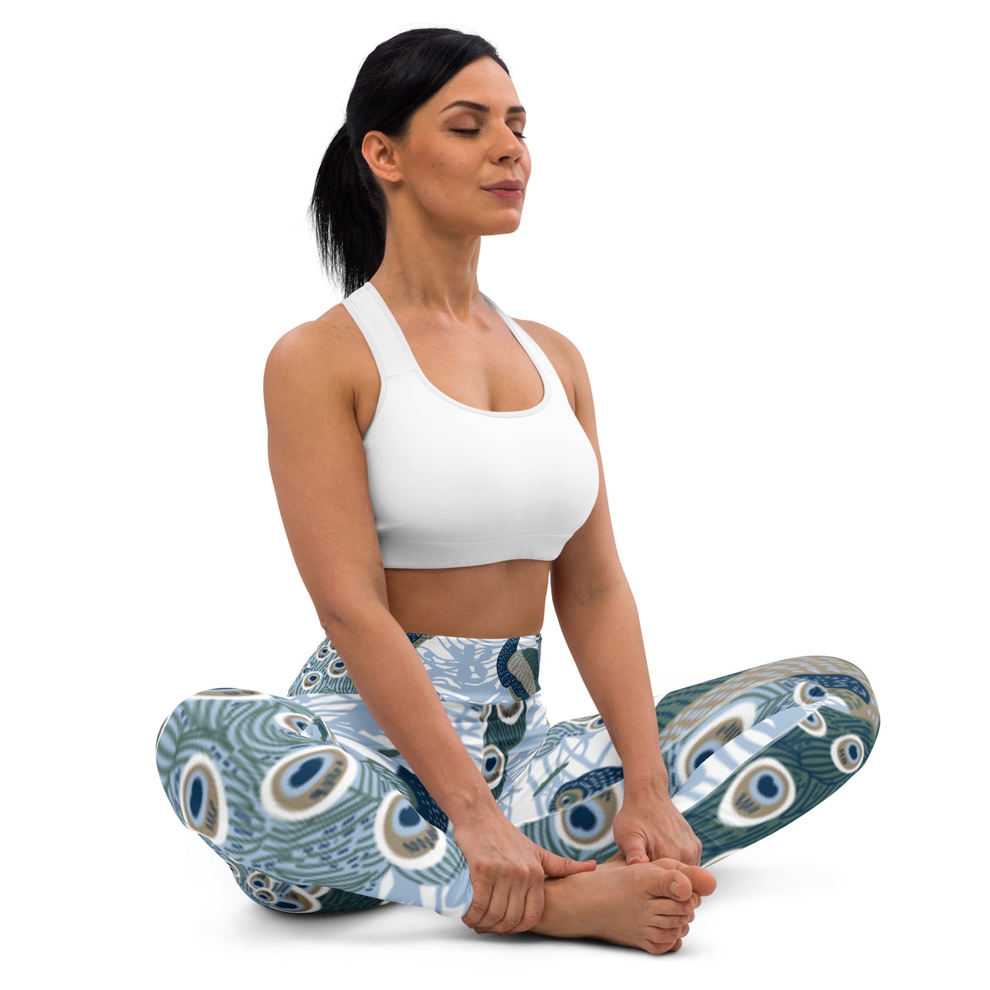 Women's Yoga Leggings Peacock