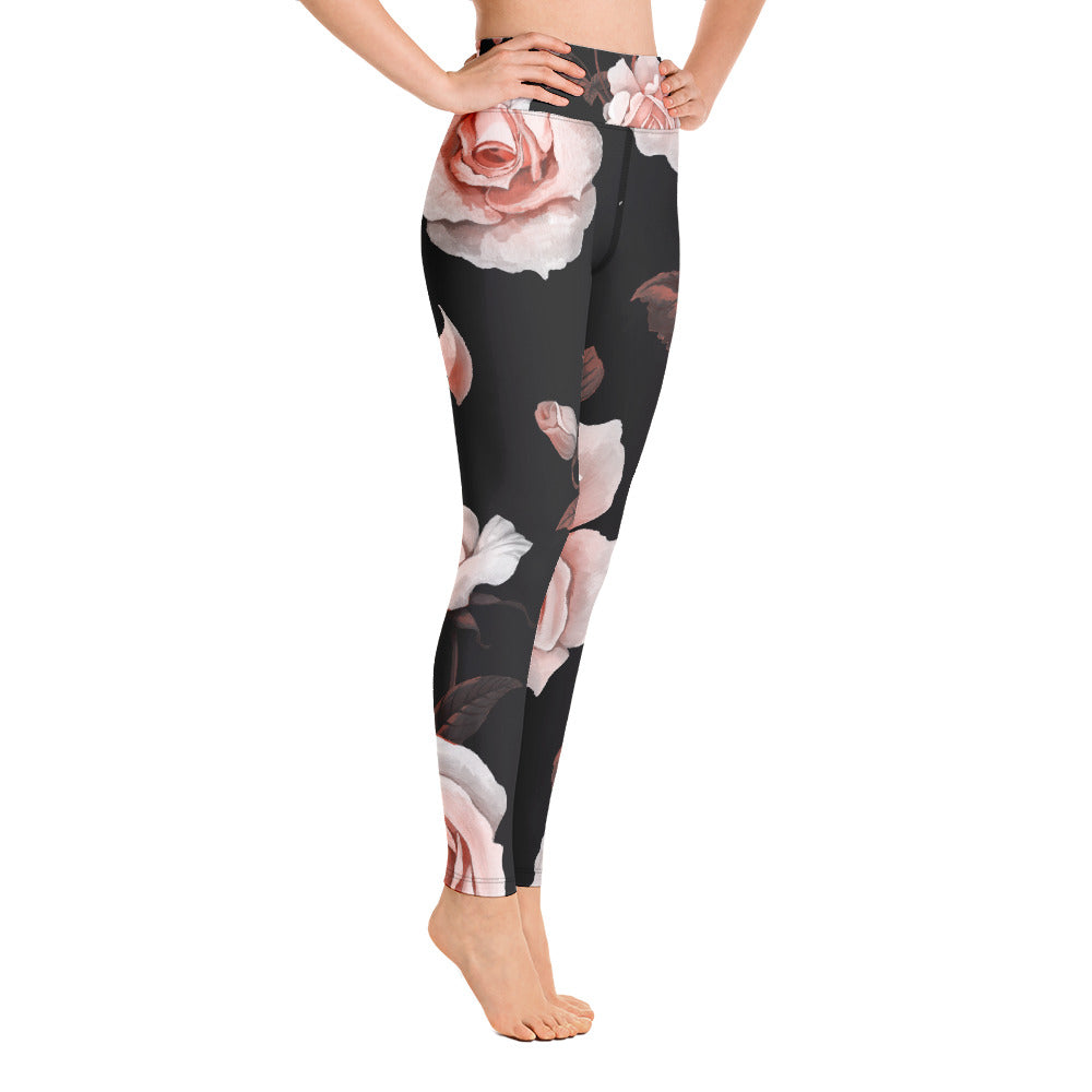 Women's Yoga Leggings Roses