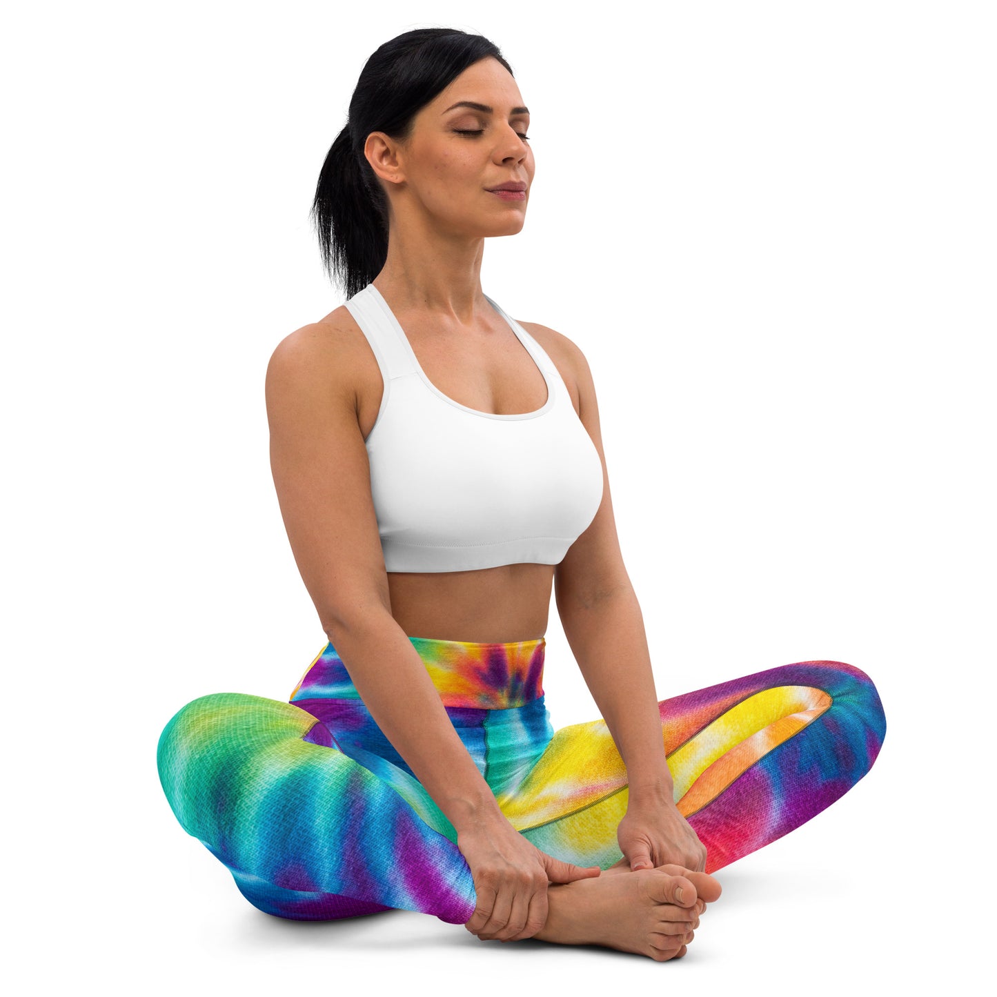 Women's Yoga Leggings Rainbow Tie Dye