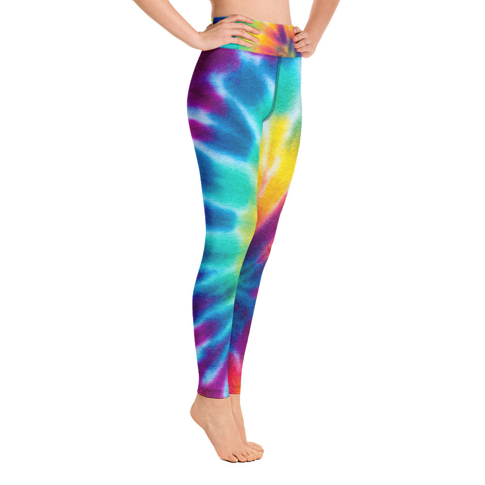 Women's Yoga Leggings Rainbow Tie Dye