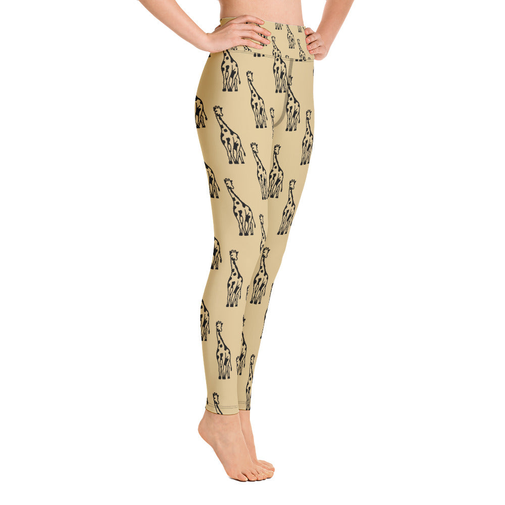 Women's Yoga Leggings Sand Giraffe