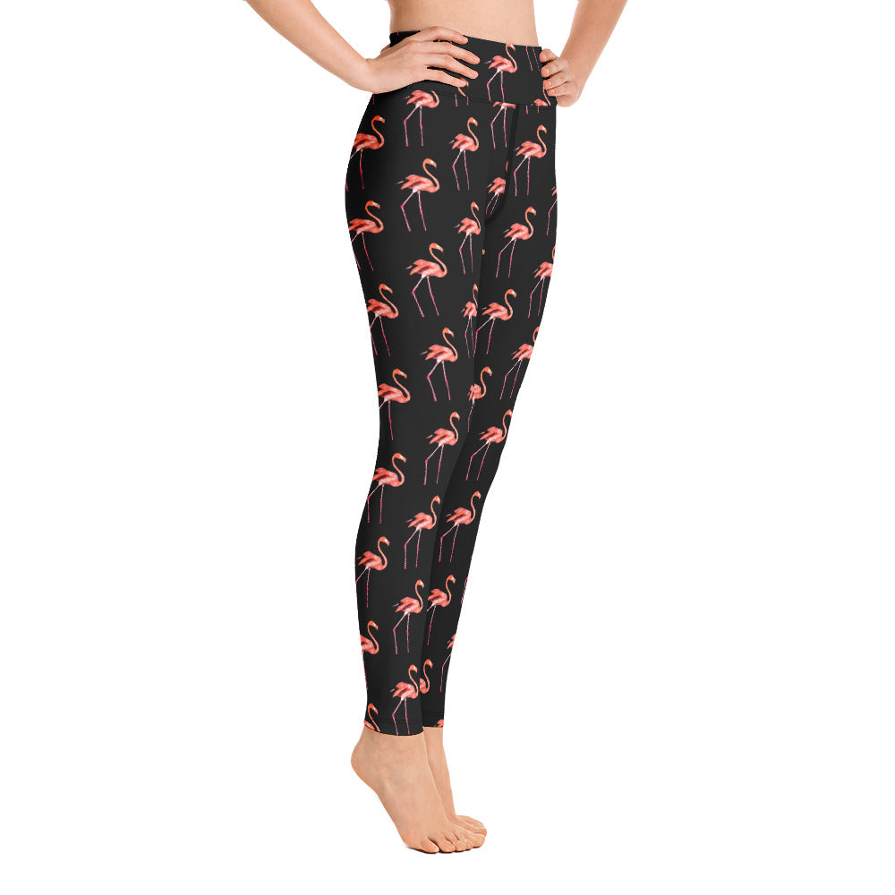 Women's Yoga Leggings Pink Flamingo