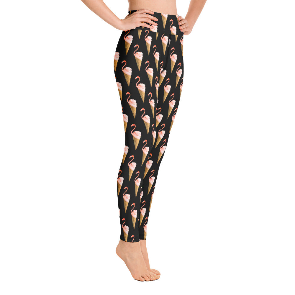 Women's Yoga Leggings Flamingo Cone