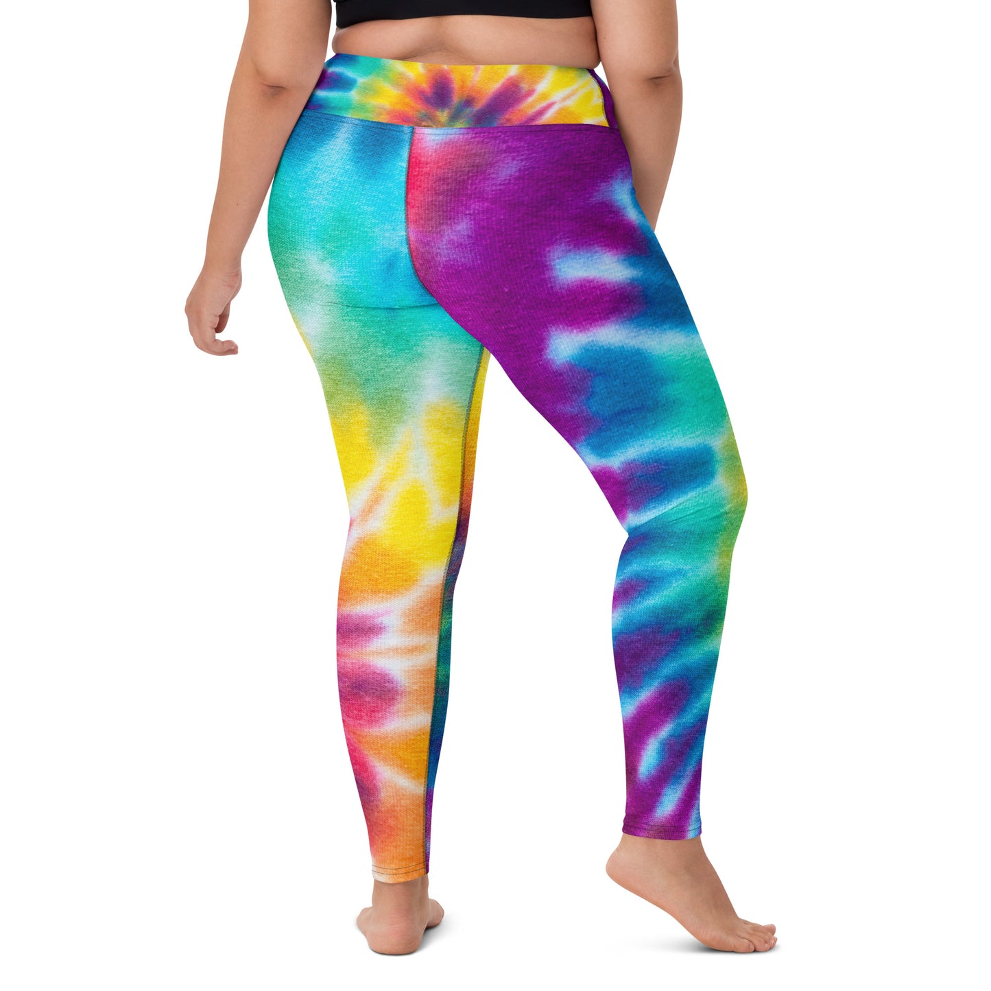 Women's Yoga Leggings Rainbow Tie Dye