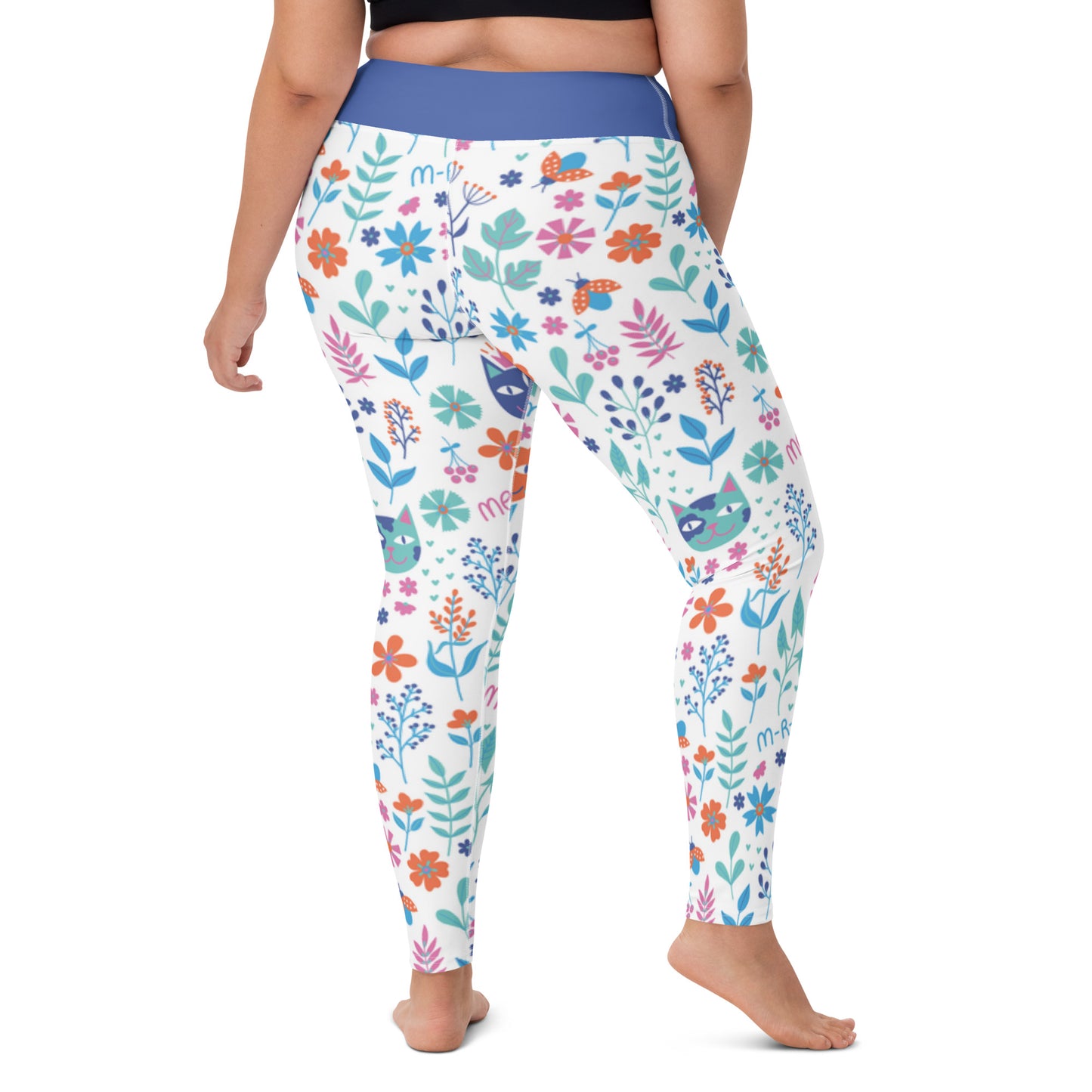 Women's Yoga Leggings Meow