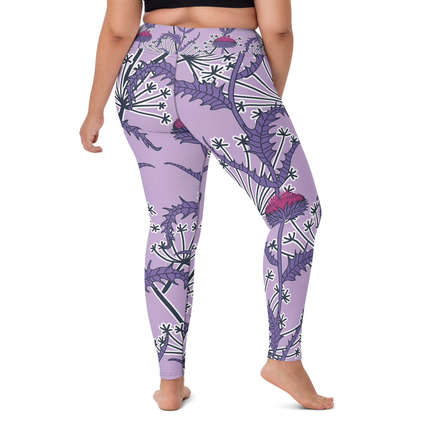 Women's Yoga Leggings Lilac Thistle