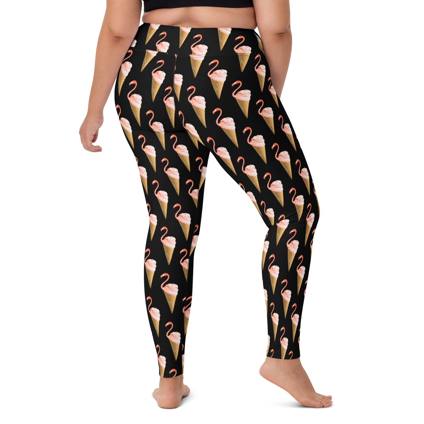 Women's Yoga Leggings Flamingo Cone