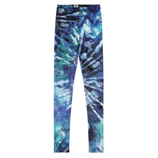 Big Kid Leggings Indigo Tie Dye