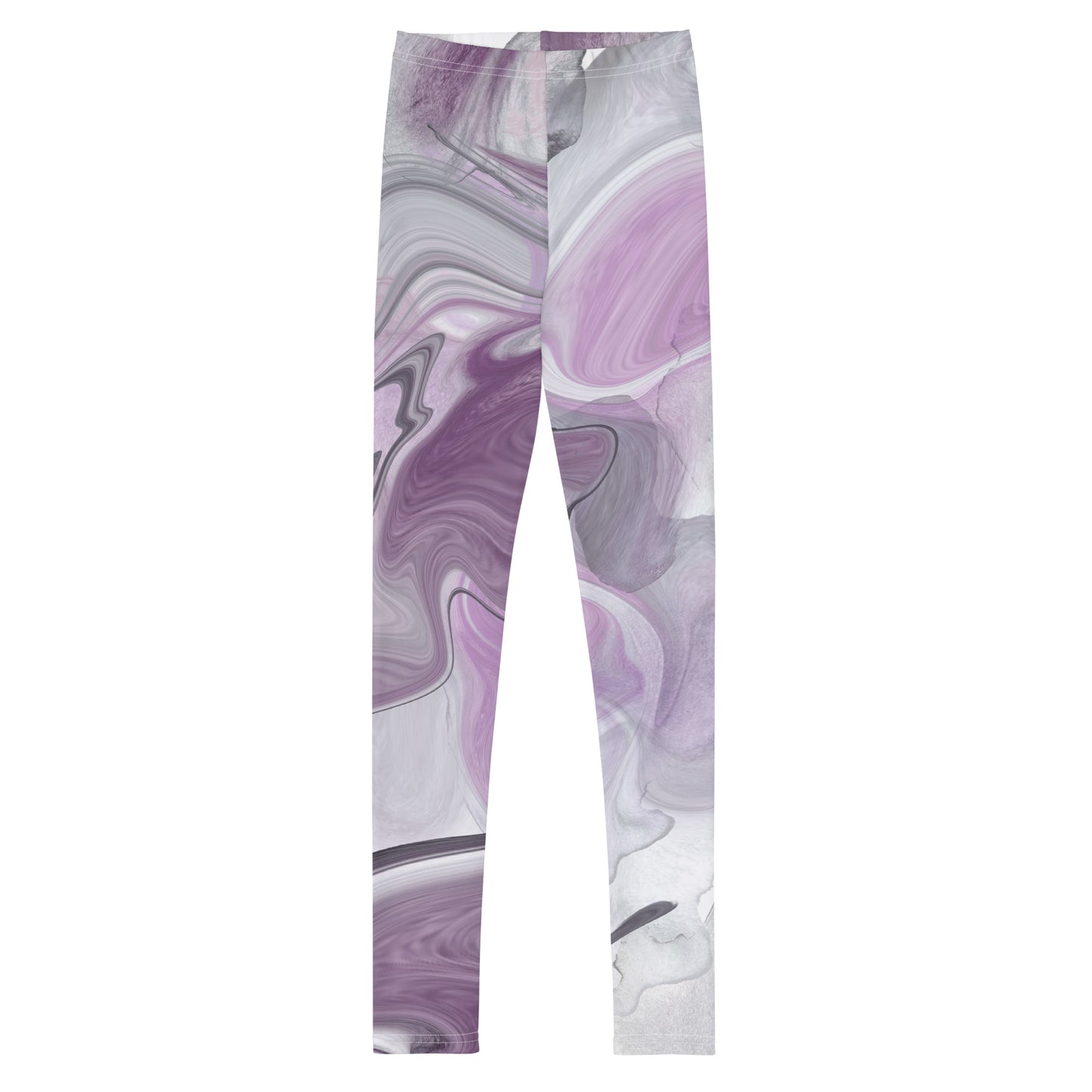 Big Kid's Leggings Purple Swirls