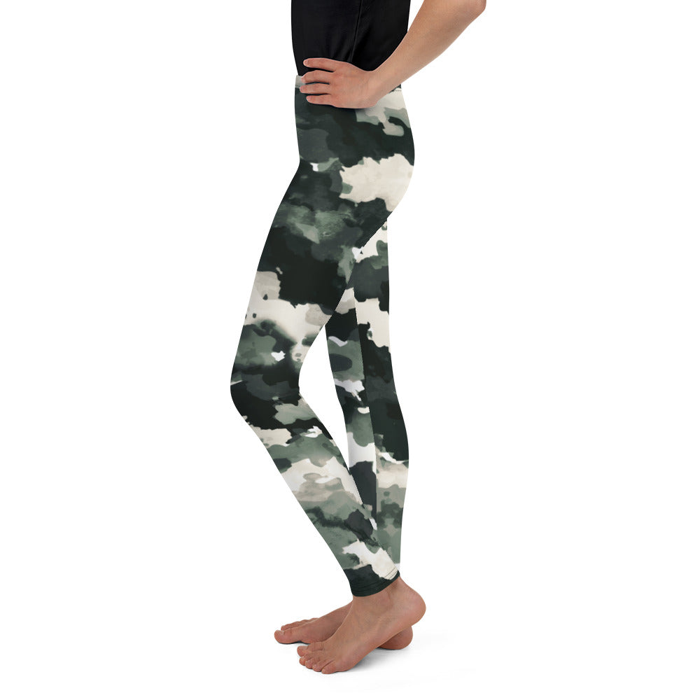 Big Kid's Leggings Soft Camo