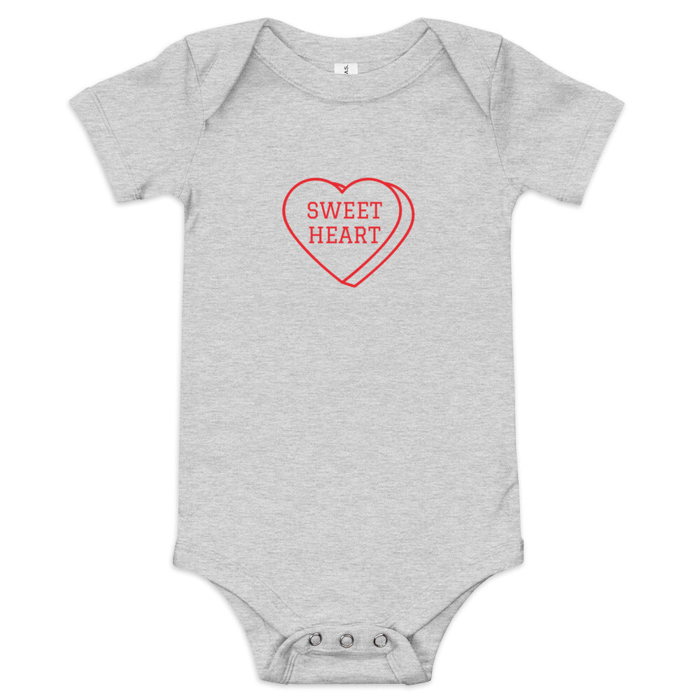 Baby Short Sleeve Bella+Canvas Onesie Sweet Heart