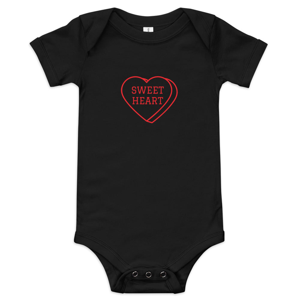 Baby Short Sleeve Bella+Canvas Onesie Sweet Heart