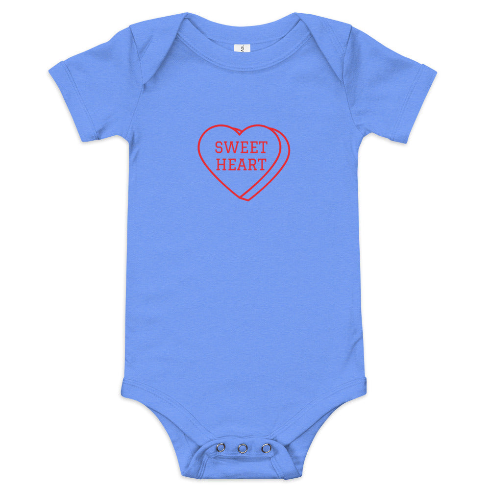 Baby Short Sleeve Bella+Canvas Onesie Sweet Heart