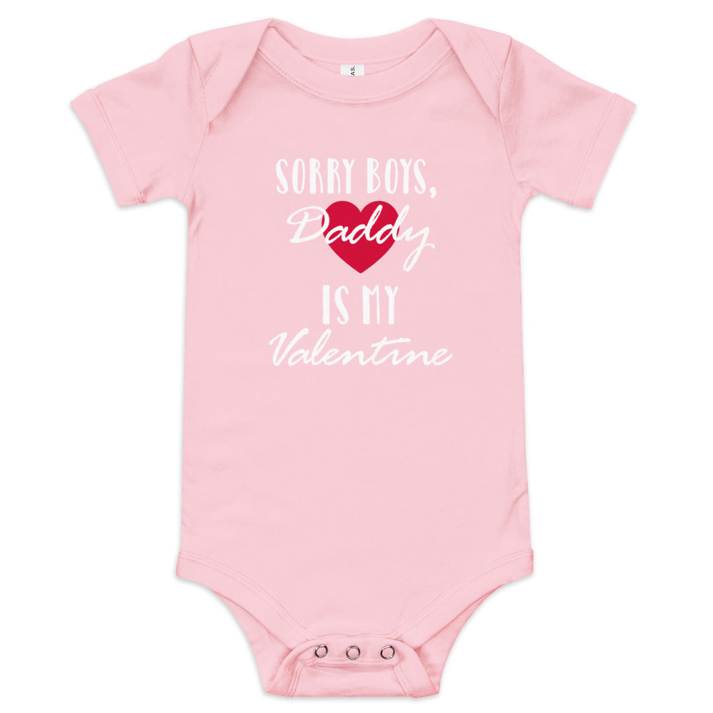 Baby Short Sleeve Bella+Canvas Onsie Sorry Boys