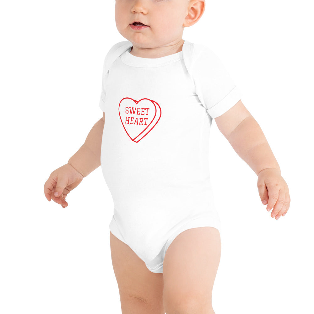 Baby Short Sleeve Bella+Canvas Onesie Sweet Heart