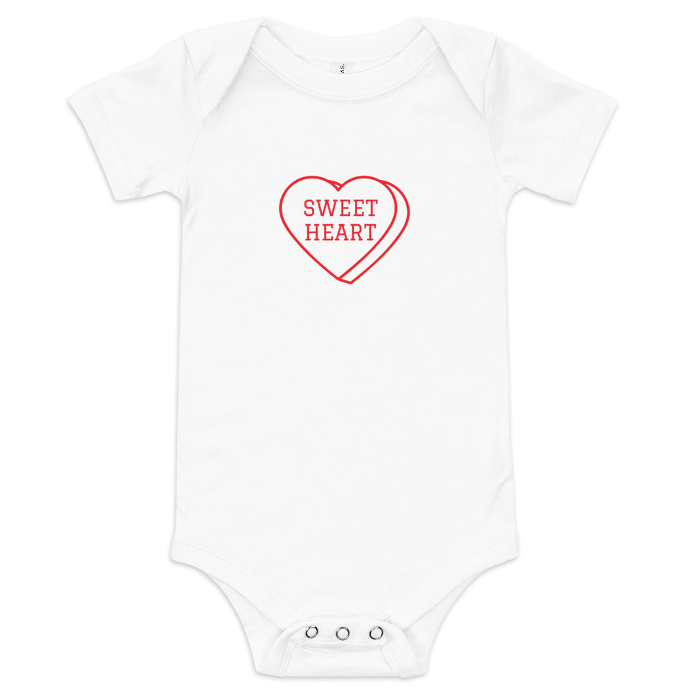 Baby Short Sleeve Bella+Canvas Onesie Sweet Heart