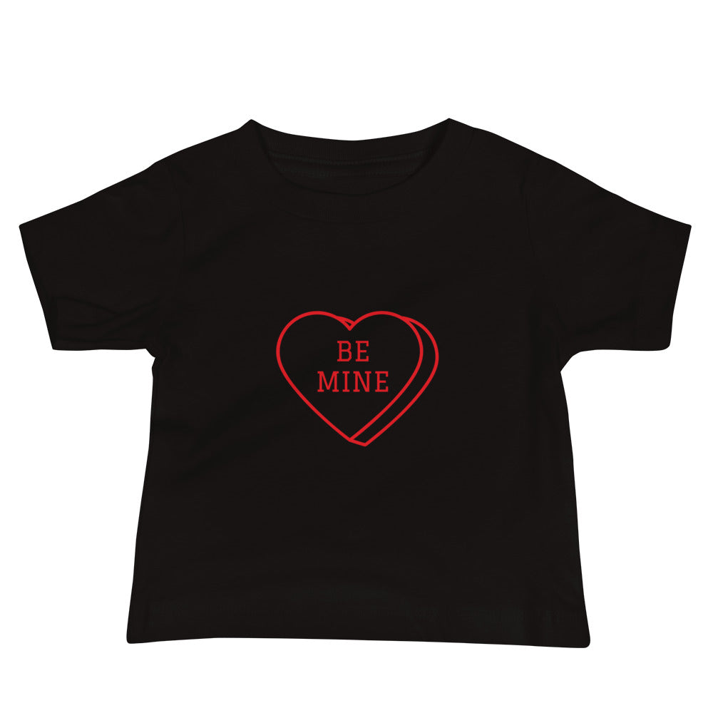 Baby Short Sleeve Bella+Canvas Tee Heart Be Mine