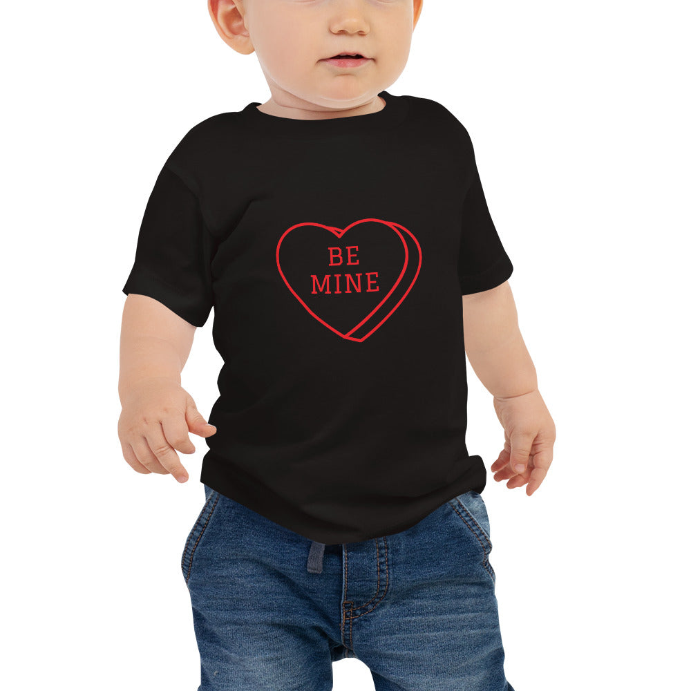 Baby Short Sleeve Bella+Canvas Tee Heart Be Mine