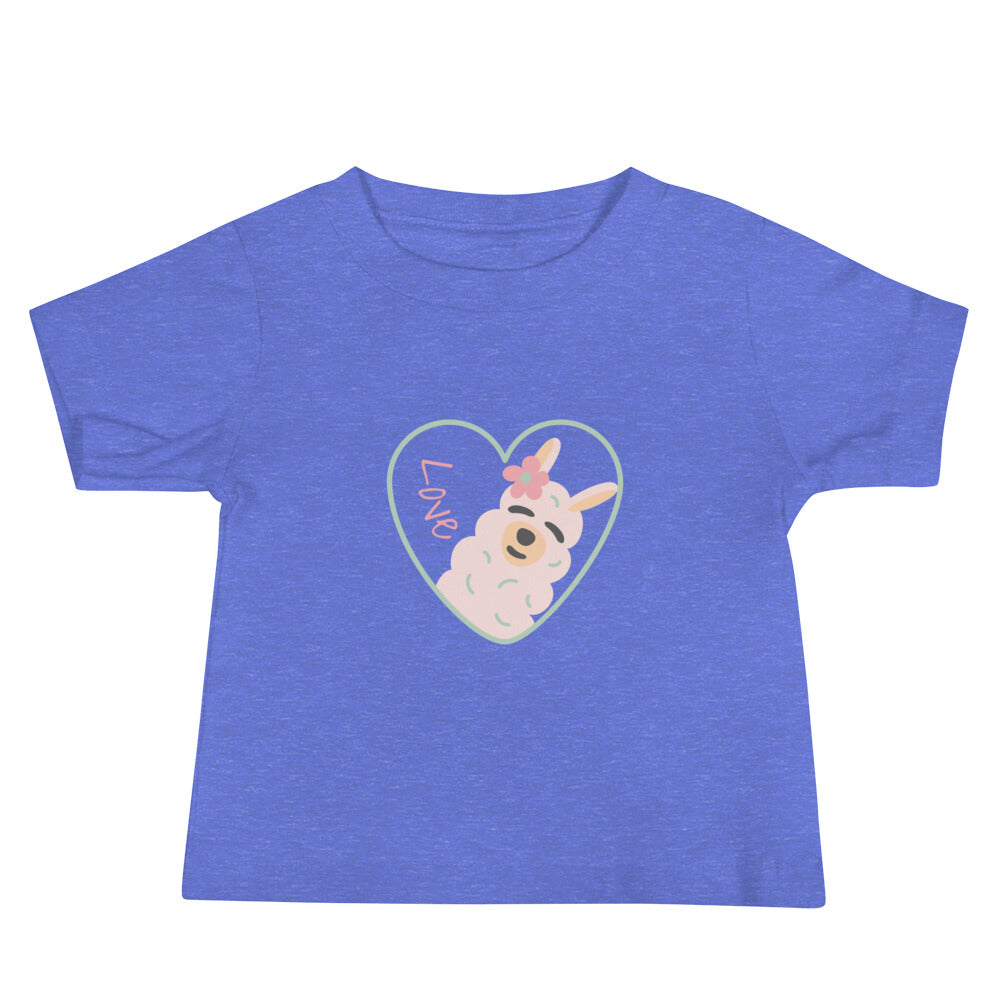 Baby Short Sleeve Bella+Canvas Tee Love Llama