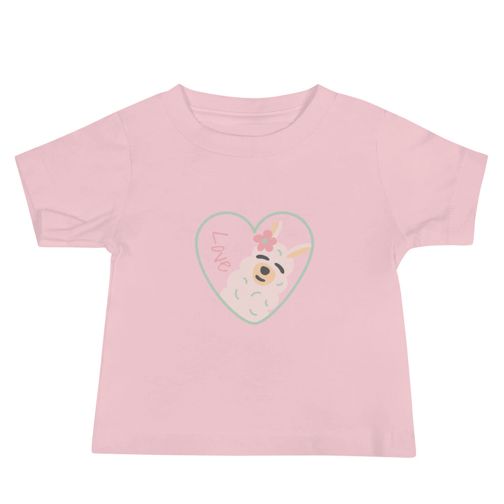 Baby Short Sleeve Bella+Canvas Tee Love Llama