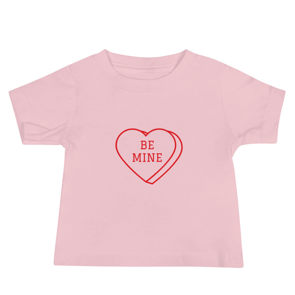 Baby Short Sleeve Bella+Canvas Tee Heart Be Mine