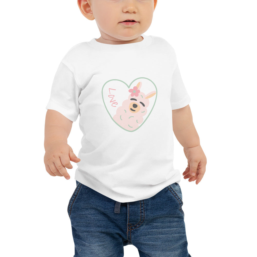 Baby Short Sleeve Bella+Canvas Tee Love Llama