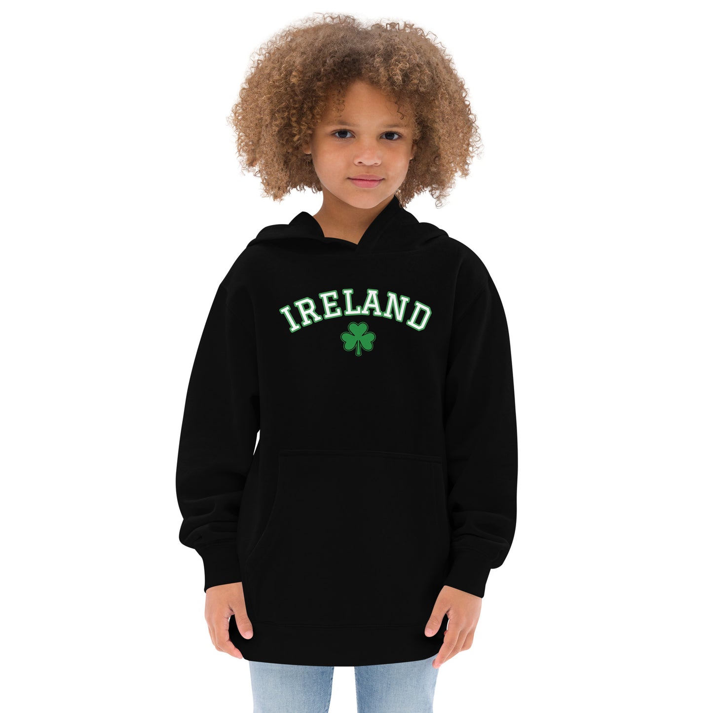 Kids Fleece Hoodie Ireland Clover