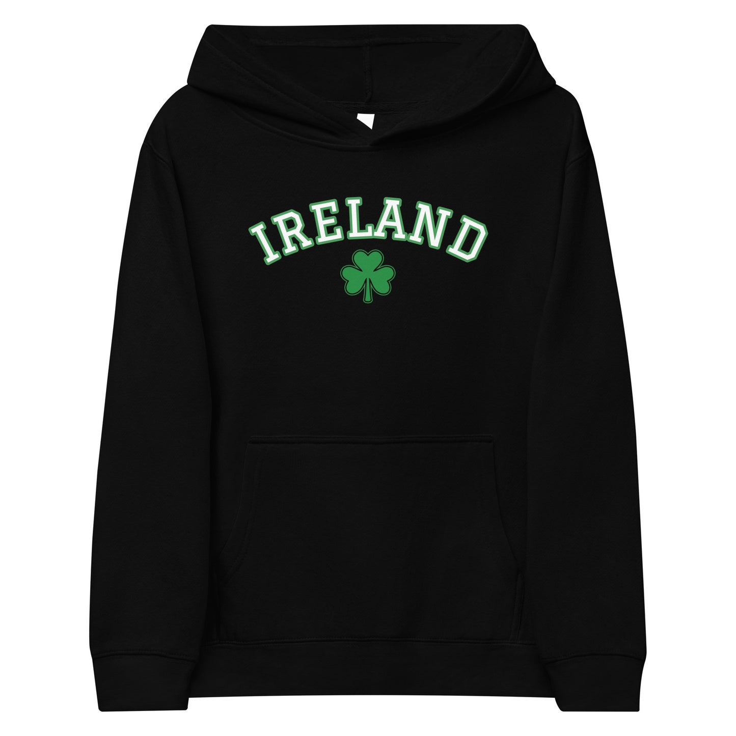 Kids Fleece Hoodie Ireland Clover