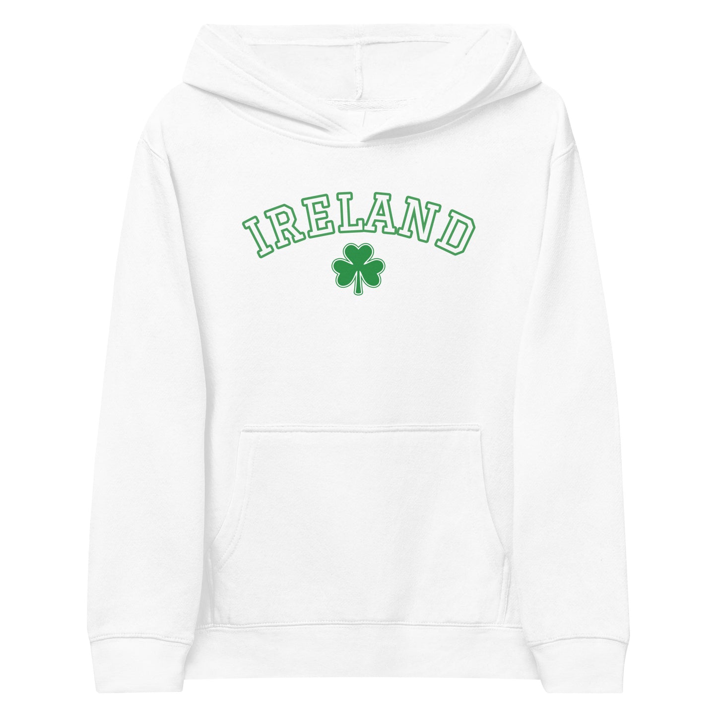 Kids Fleece Hoodie Ireland Clover