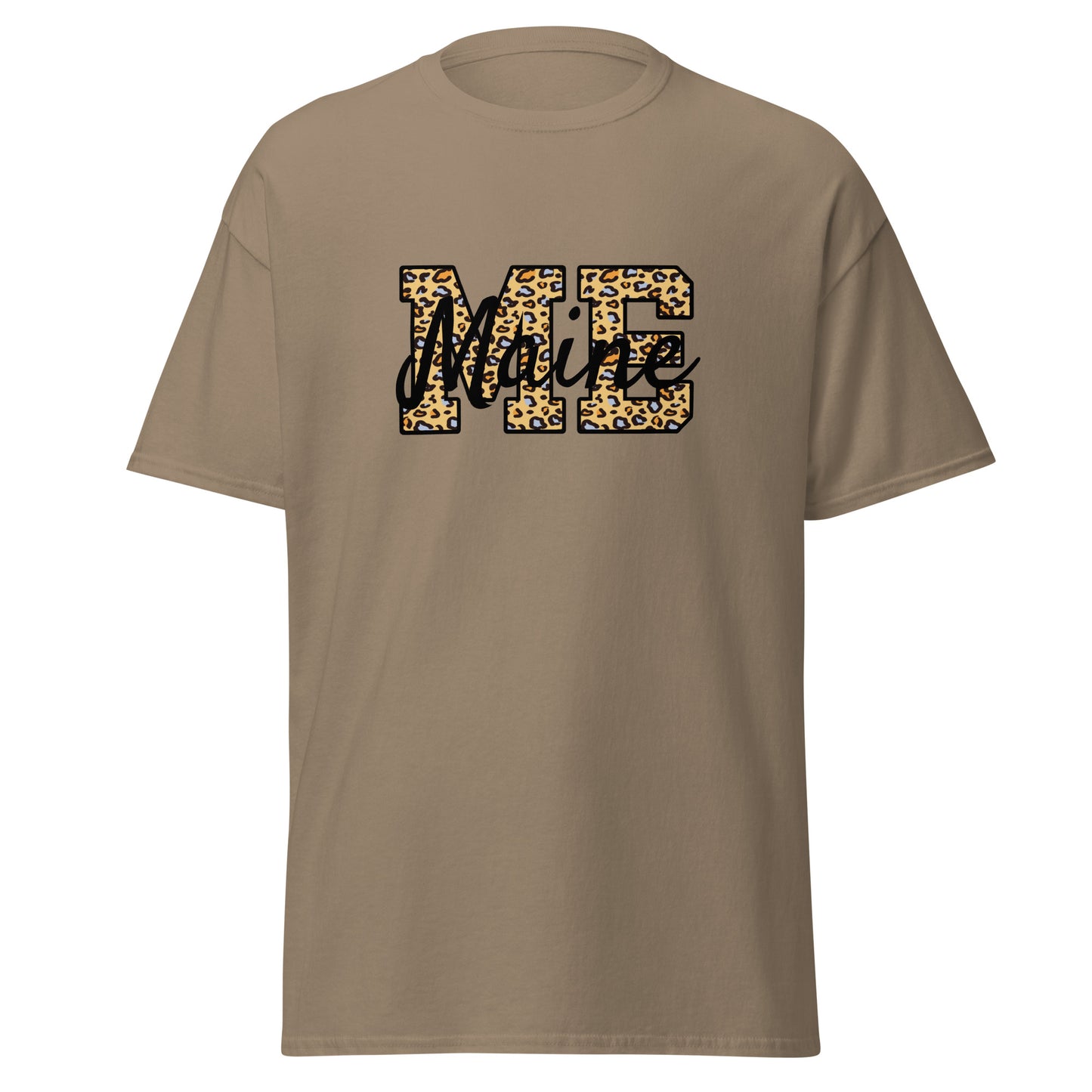 Unisex Short Sleeve Tee Leopard Maine