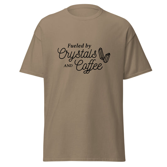 Unisex Short Sleeve Tee Crystals and Coffee