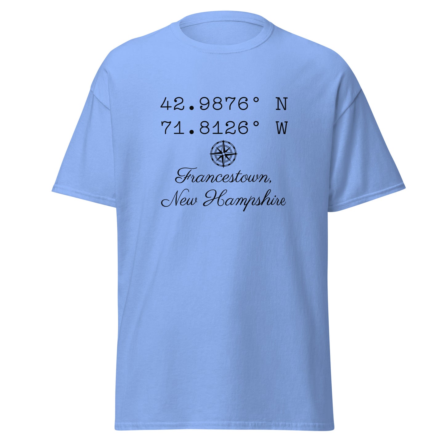 Unisex Short Sleeve Tee Coordinates Francestown