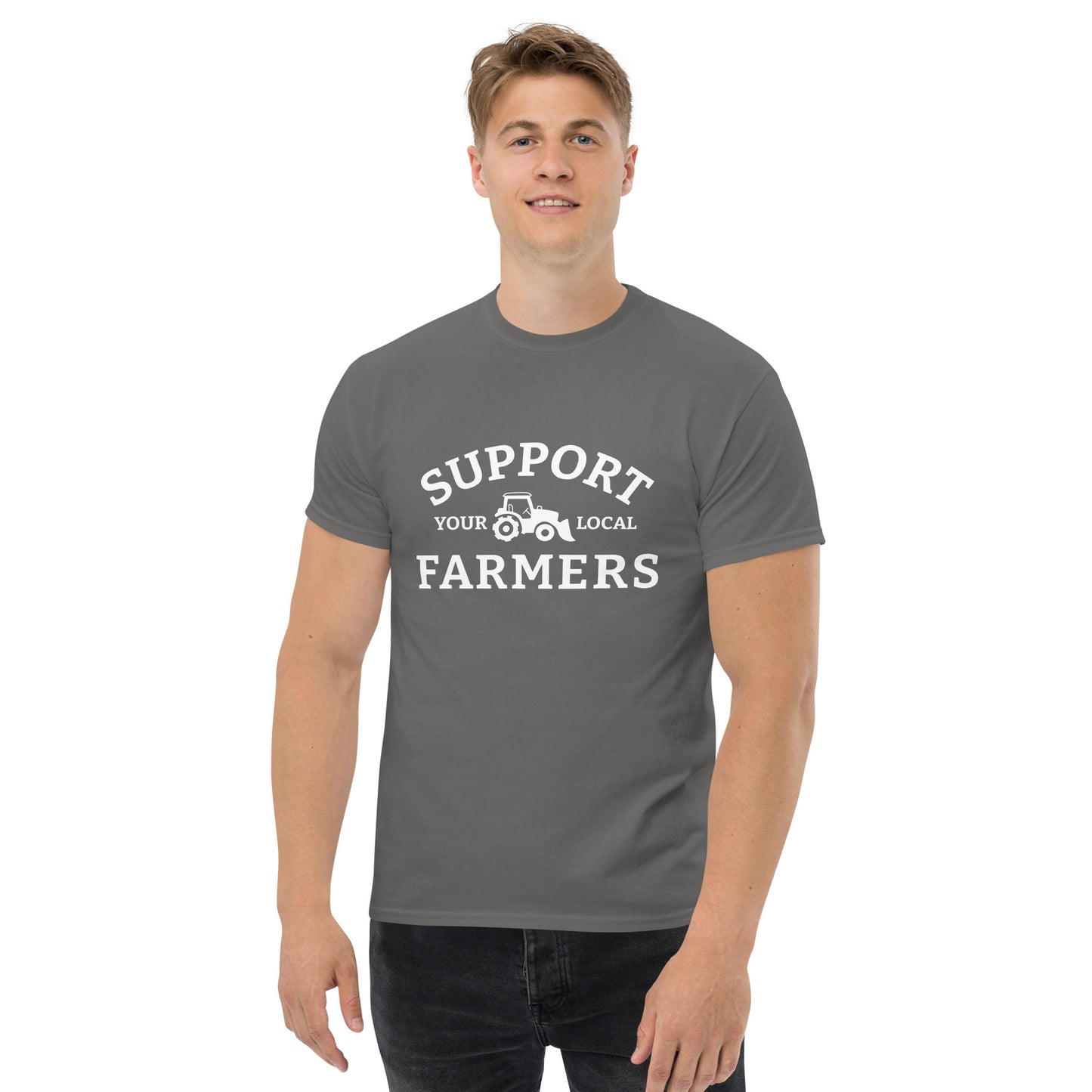 Unisex Short Sleeve Tee Support Your Local Farmers