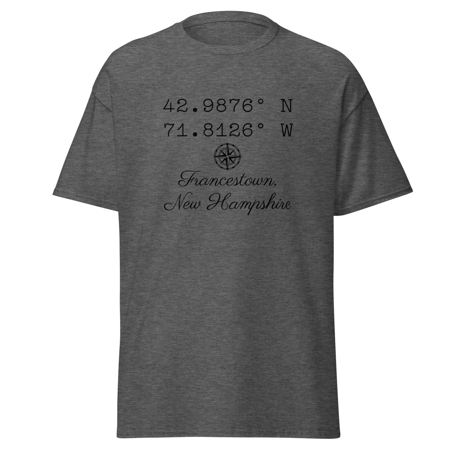 Unisex Short Sleeve Tee Coordinates Francestown