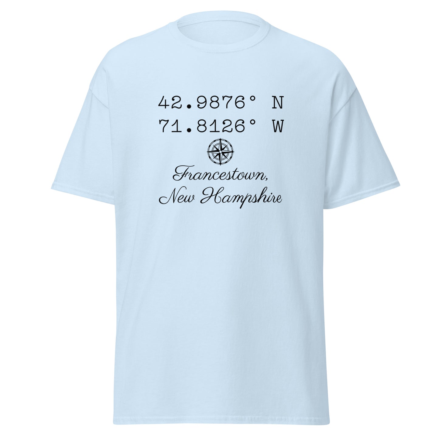 Unisex Short Sleeve Tee Coordinates Francestown