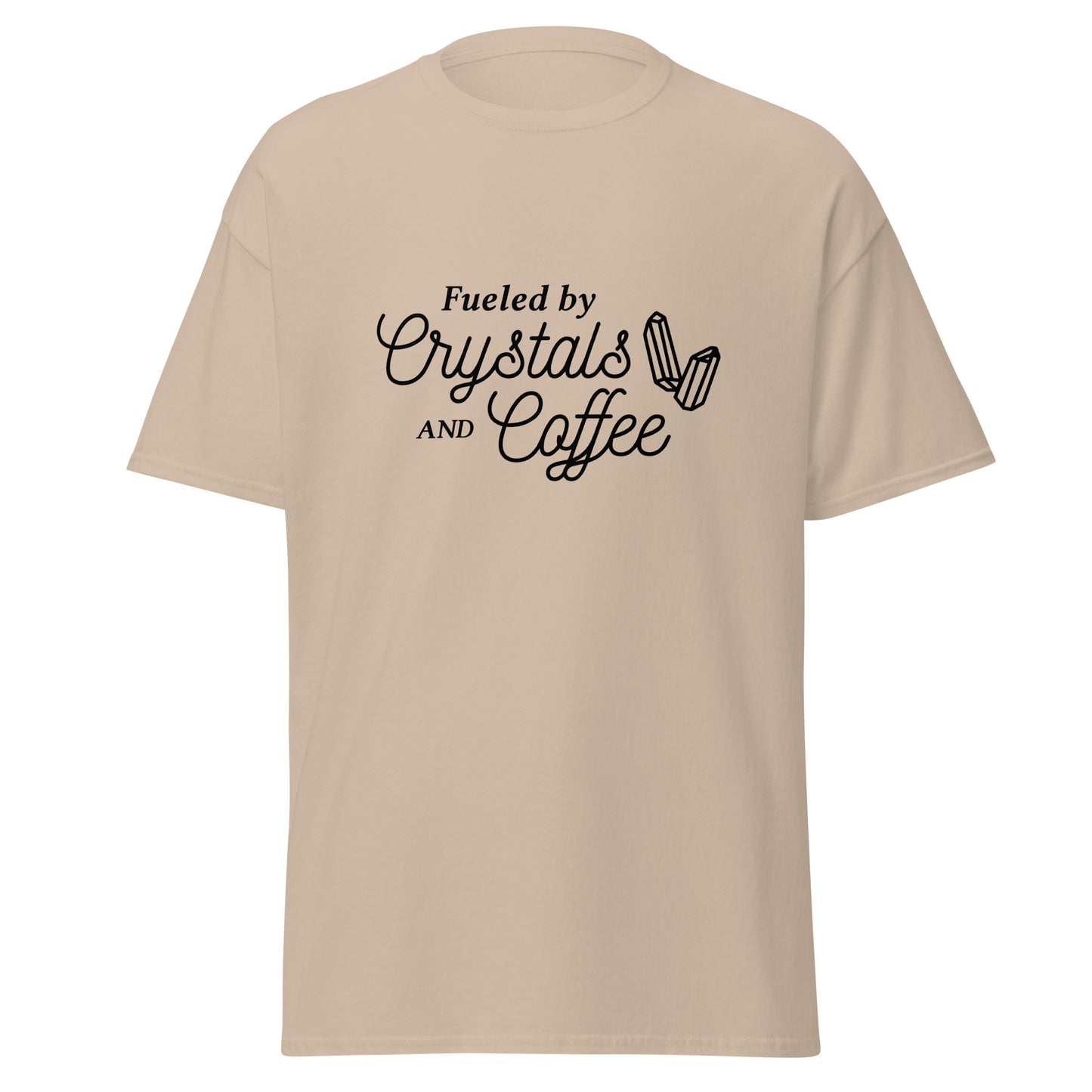 Unisex Short Sleeve Tee Crystals and Coffee