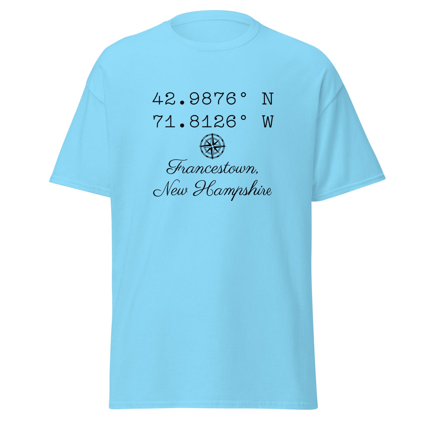 Unisex Short Sleeve Tee Coordinates Francestown