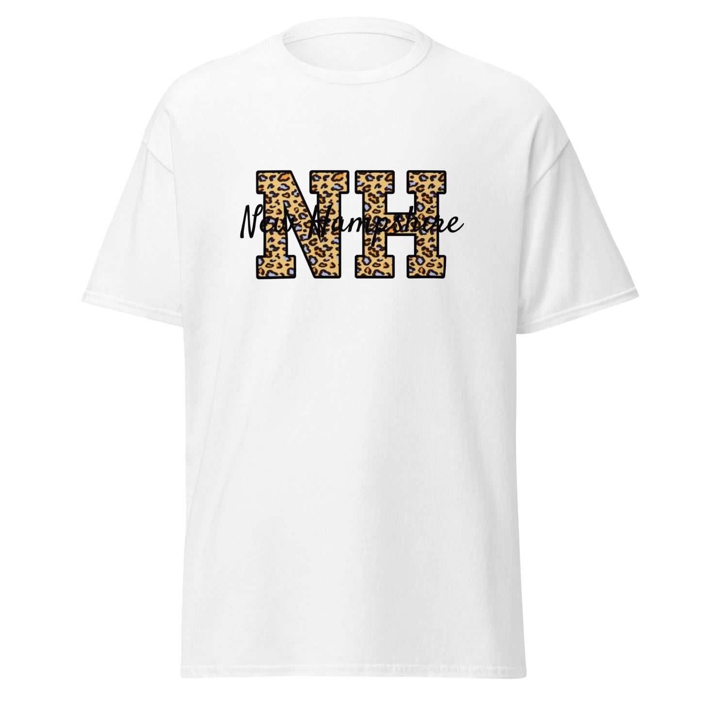 Unisex Short Sleeve Tee NH Leopard Black Ink