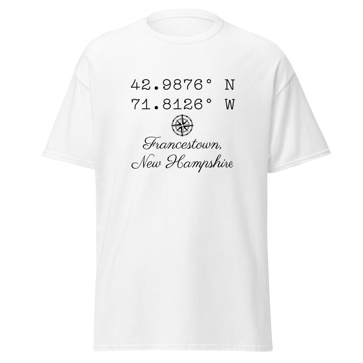 Unisex Short Sleeve Tee Coordinates Francestown