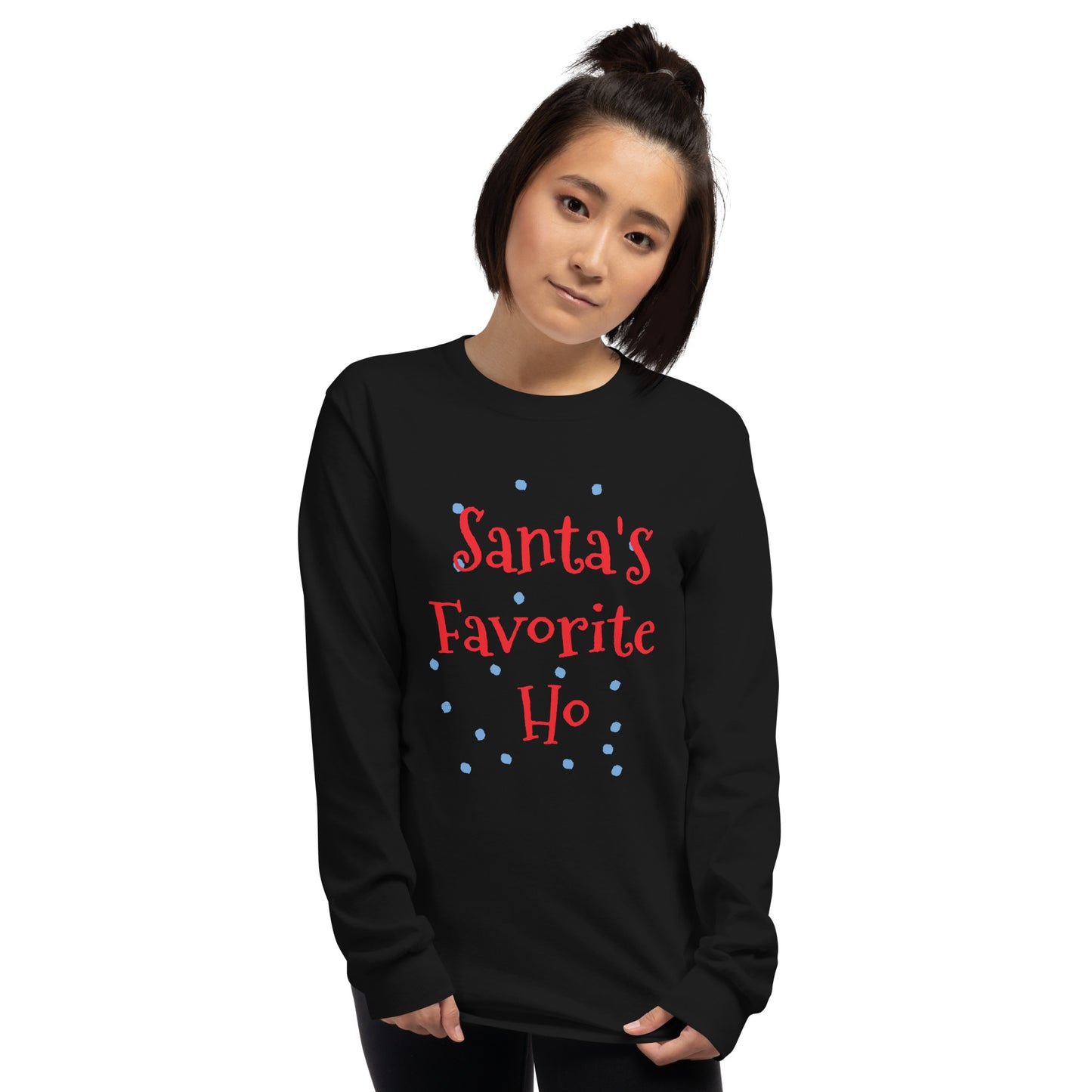 Unisex Long Sleeve Tee Santa's Favorite Ho