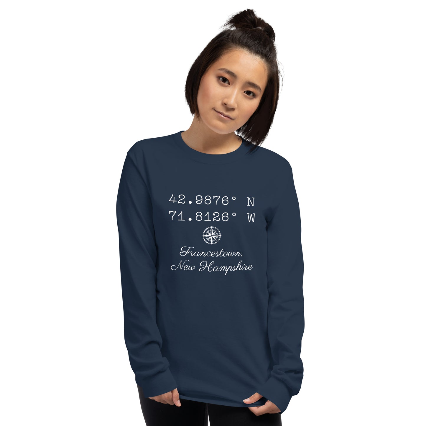 Unisex Long Sleeve Tee Coordinates Francestown