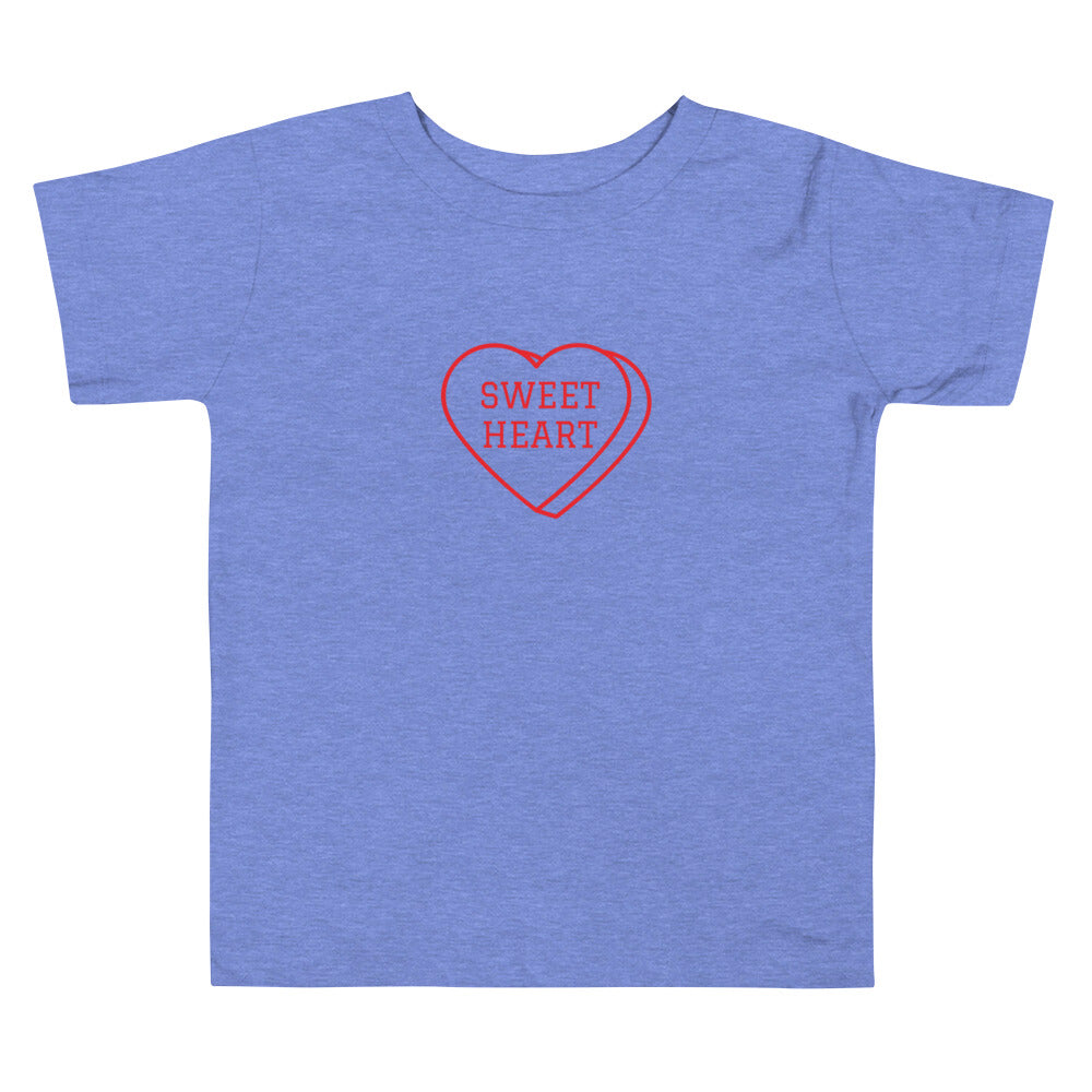 Toddler Short Sleeve  Bella+Canvas Tee Sweet Heart