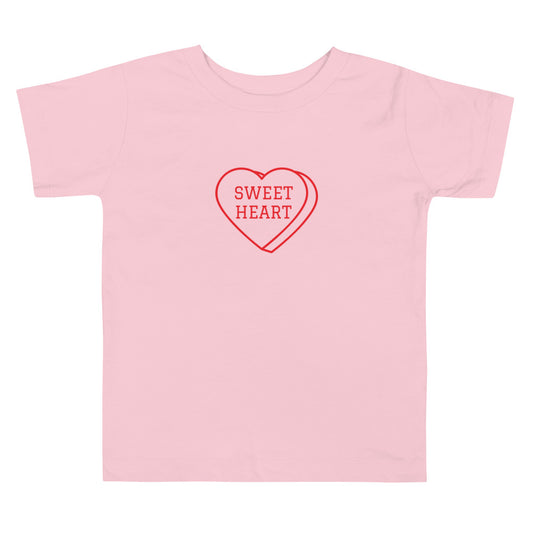 Toddler Short Sleeve  Bella+Canvas Tee Sweet Heart