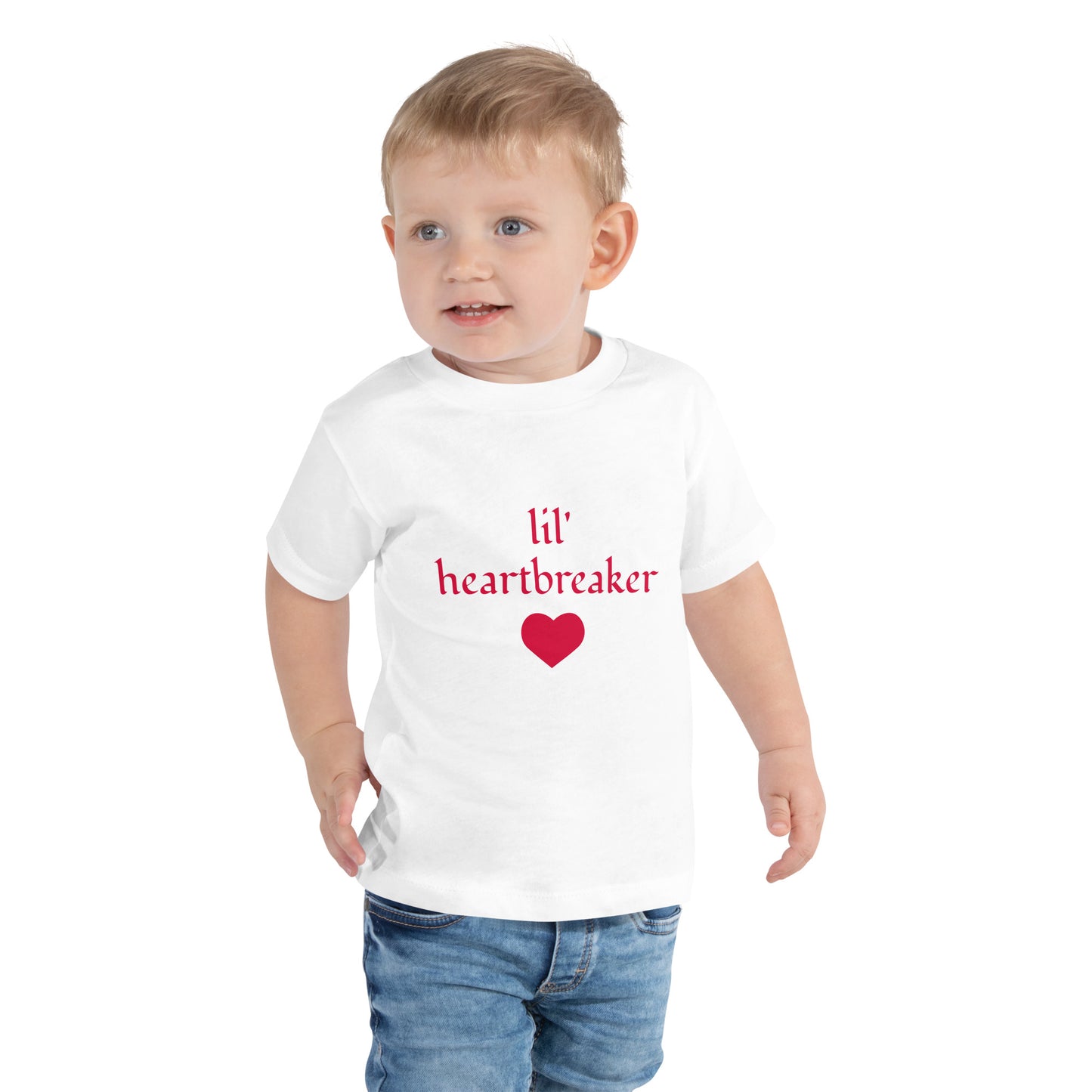 Toddler Short Sleeve Bella+Canvas Tee Lil' Heartbreaker